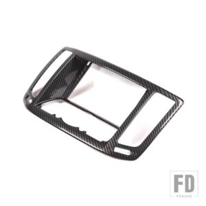 インフィニティ G25 G37 2007-2013 ABS カーボンセンターコンソールエアアウトレットナビゲーション装飾フレームステッカーカーアクセサリー - Carbon Fiber