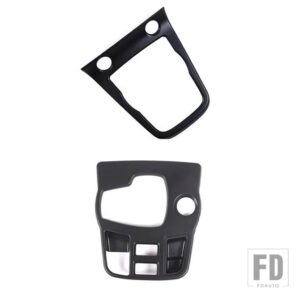 ジャガー ABS カーボン F-TYPE 2013-2024 センターコンソールギアシフト制御フレームギアシフトパネルカバーカーアクセサリー - 2pcs Matte black