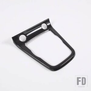 ジャガー ABS カーボン F-TYPE 2013-2024 センターコンソールギアシフト制御フレームギアシフトパネルカバーカーアクセサリー - Style A carbon fiber