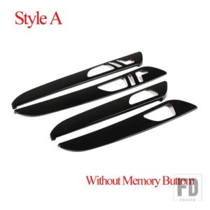 メルセデスベンツ ML GLE GL クラス GLS320 400 2012-2019ABS 黒室内ドア装飾パネルカバートリムアクセサリー - Style A Black