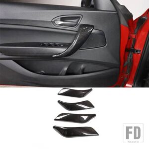 BMW 1 2シリーズ F20 F21 F22 F23 2012-2018 ABS カーボンカーセンターコントロール内装装飾ステッカーカーアクセサリー - 4pcs Style 1