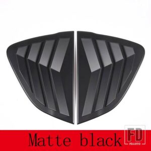 マツダ MX-5 2016-2023 ABS マットブラックリアウィンドウトライアングル外装シャッターディフレクター装飾 ACCESSRORIES - Matte Black