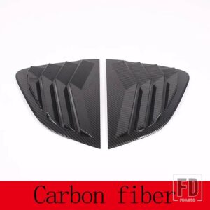 マツダ MX-5 2016-2023 ABS マットブラックリアウィンドウトライアングル外装シャッターディフレクター装飾 ACCESSRORIES - Carbon Fiber