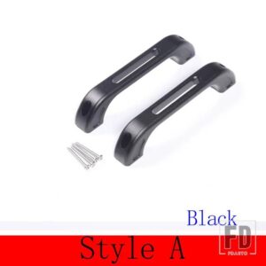 ランドローバー ディフェンダー 90 110 2004-2018 車内アルミ A ピラードアハンドル装飾カーアクセサリー - Style A Black