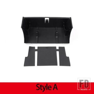 ランドローバー NEW 黒 ABS ディフェンダー 90 110 2020-2024 ABS 黒中央収納ボックス電話ボックスカーアクセサリー - Style A