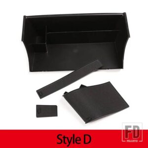 ランドローバー NEW 黒 ABS ディフェンダー 90 110 2020-2024 ABS 黒中央収納ボックス電話ボックスカーアクセサリー - Style D
