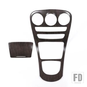カーボン ABS センターコンソール装飾パネルカバートリム Cクラス W205 2019-2020 GLCクラス X253 2020 カーアクセサリー - Oak wood grain