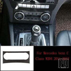 メルセデスベンツ カーボン内装トリムステッカー Cクラス W204 C180 C200 2007-2013 アクセサリー - 9
