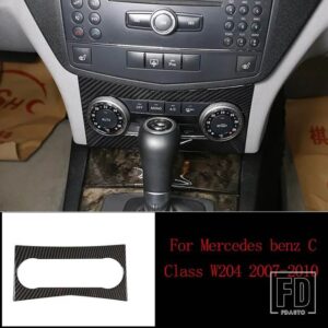 メルセデスベンツ カーボン内装トリムステッカー Cクラス W204 C180 C200 2007-2013 アクセサリー - 10