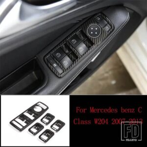 メルセデスベンツ カーボン内装トリムステッカー Cクラス W204 C180 C200 2007-2013 アクセサリー - 15