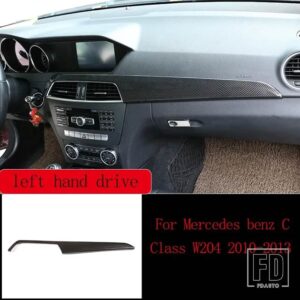 メルセデスベンツ カーボン内装トリムステッカー Cクラス W204 C180 C200 2007-2013 アクセサリー - 19 For LHD