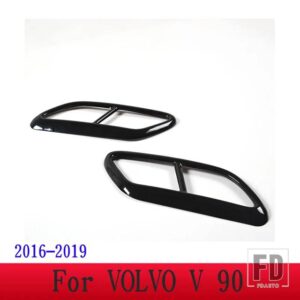 ボルボ XC60 S60 XC90 S90 V90 ステンレステールマフラーマフラー出力カバー装飾カバーカーアクセサリー - For V90 2016-20194