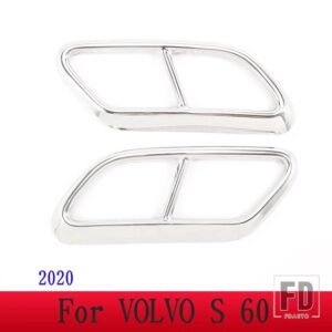 ボルボ XC60 S60 XC90 S90 V90 ステンレステールマフラーマフラー出力カバー装飾カバーカーアクセサリー - For S60 2020