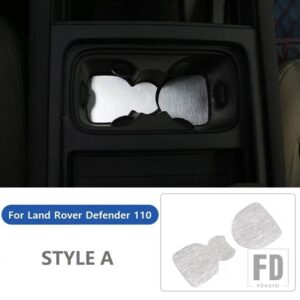ランドローバー ディフェンダー 110 2020-2024 P400 HSE 中央制御傷つきにくい水カップホルダーガスケットカーアクセサリー - Silver A