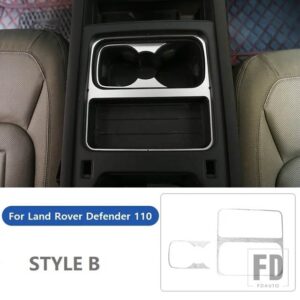 ランドローバー ディフェンダー 110 2020-2024 P400 HSE 中央制御傷つきにくい水カップホルダーガスケットカーアクセサリー - Silver B