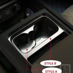 ランドローバー ディフェンダー 110 2020-2024 P400 HSE 中央制御傷つきにくい水カップホルダーガスケットカーアクセサリー - A and B