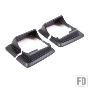 ハマー H3 2005-2009 ABS マットブラックサイドミラーボトムカバー装飾ステッカー車外装アクセサリー - Matte Black