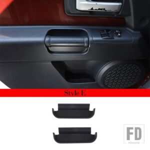 トヨタ LHD FJ クルーザー 2007-2021 黒センターコンソールギアサイド収納ボックス電話ボックスカーインテリアアクセサリー - Style E