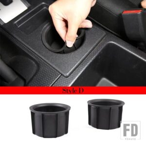 トヨタ LHD FJ クルーザー 2007-2021 黒センターコンソールギアサイド収納ボックス電話ボックスカーインテリアアクセサリー - Style D