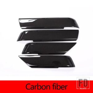 ランドローバー レンジローバースポーツ 2014-2020 ABS カーボンスタイル車内側ドア装飾カバーステッカーカーアクセサリー - Carbon Fiber