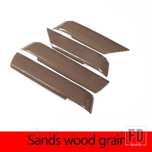 ランドローバー レンジローバースポーツ 2014-2020 ABS カーボンスタイル車内側ドア装飾カバーステッカーカーアクセサリー - Sands wood grain