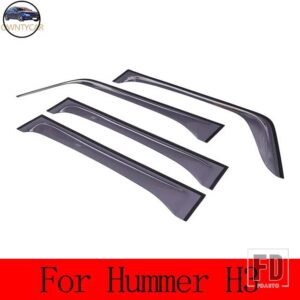 ハマー H2 H3 2003-2009 ABS 車外装バイザーベントシェード窓日雨ガードディフレクターカーアクセサリー - For H3 2005-2009