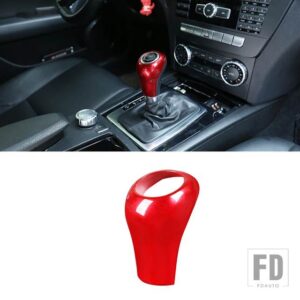 メルセデスベンツ 赤 Cクラス W204 C180 C200 2007-2013 ABS カーセンターコンソール装飾ストリップトリムアクセサリー - 1 red