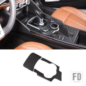 ABS クローム/カーボンアルファロメオジュリア STELVIO 2016-19 センターコンソール装飾フレームトリムカーアクセサリー - For Giulia