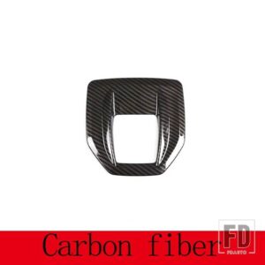 ABS クローム/カーボンアルファロメオジュリア STELVIO 2016-19 センターコンソール装飾フレームトリムカーアクセサリー - Style B-Carbon Fiber