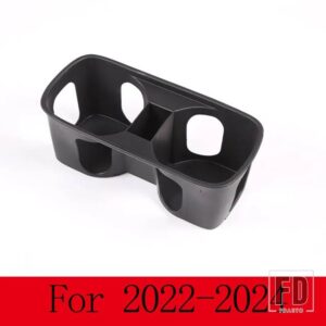 ランドローバー ディフェンダー 90 110 130 2020-2024 TPE 黒センターコンソール水カップホルダー収納ボックスインテリアアクセサリー - For 2022-2024