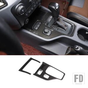 フォード レンジャー WILDTRAK 2015-21 カーボンカーセンターコントロールシフトパネルステアリングホイールガラスリフトフレームステッカーア - 4