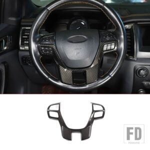 フォード レンジャー WILDTRAK 2015-21 カーボンカーセンターコントロールシフトパネルステアリングホイールガラスリフトフレームステッカーア - 5