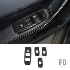 フォード レンジャー WILDTRAK 2015-21 カーボンカーセンターコントロールシフトパネルステアリングホイールガラスリフトフレームステッカーア - 9