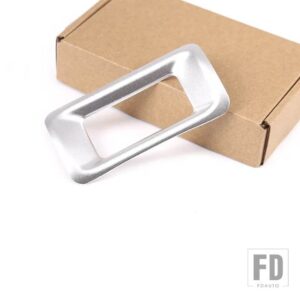 トヨタ FJ クルーザー 2007-21 合金カーセンターコントロールダッシュボードセンター時計装飾フレームステッカーカーアクセサリー - Silver