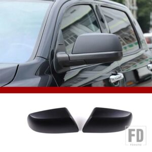 トヨタ タンドラクルーマックス 2008-2021 セコイア ABS 黒バックミラーサイドミラー飾るカバートリムステッカー外装 ACCESSORIE - matt black