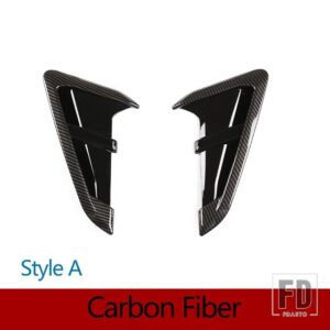 BMW X3 G01 X4 G02 2018-2021 ABS カーボンフロントフェンダーサイドサメギルサイドエアアウトカバートリムカーアクセサリー