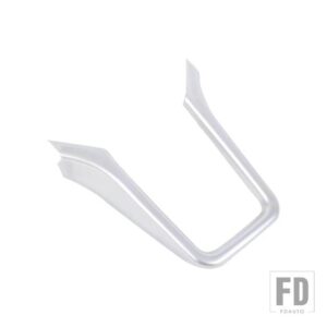 ポルシェ カイエン 2011-2017 ABS カーボン/センターコンソール装飾フレームステッカーインテリアアクセサリー - Silver
