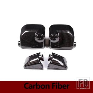 トヨタ FJ クルーザー 2007-2021 ABS カーボン/マットブラック外装ミラーカバー装飾ステッカー自動車 ACCESSORIE - Carbon Fiber