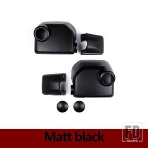 トヨタ FJ クルーザー 2007-2021 ABS カーボン/マットブラック外装ミラーカバー装飾ステッカー自動車 ACCESSORIE - Matte Black