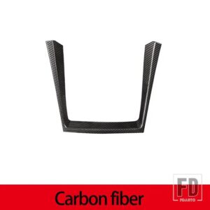 BMW X5 E70 2008-2013 ABS インテリアカーセンターコンソールフレーム装飾水カップホルダーフレームトリムストリップカーアクセサリー - Carbon Fiber