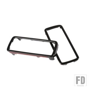 ランドローバー ABS のトレーラーフック穴フレームカバー装飾トリムディフェンダー 90 110 130 2020-2024 カーアクセサリー - Black