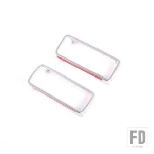 ランドローバー ABS のトレーラーフック穴フレームカバー装飾トリムディフェンダー 90 110 130 2020-2024 カーアクセサリー - Silver