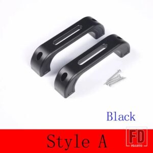 ランドローバー 合金ディフェンダー 90 110 2004-2018 ドアインテリアドアハンドルアクセサリー交換部品 - Style A Black