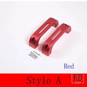 ランドローバー 合金ディフェンダー 90 110 2004-2018 ドアインテリアドアハンドルアクセサリー交換部品 - Style A Red
