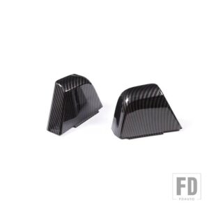 ランドローバー ディフェンダー 110 2022-2024 ABS カーボン/カーシート中央アームレストボックスネジカバー交換アクセサリー - Carbon Fiber
