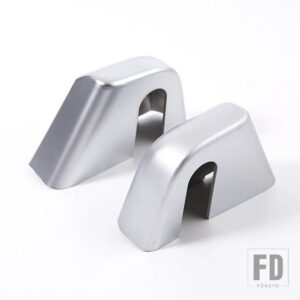 ランドローバー ディフェンダー 110 2022-2024 ABS カーボン/カーシート中央アームレストボックスネジカバー交換アクセサリー - Silver