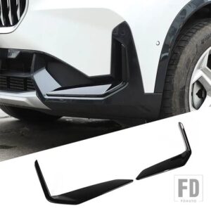 BMW ABS ブラック X1 U10 U11 2023-2024 インテリアキットステアリングホイールダッシュボードコンソールギアシフトパネルカバートリムステッカ - Style 9