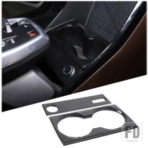 BMW ABS ブラック X1 U10 U11 2023-2024 インテリアキットステアリングホイールダッシュボードコンソールギアシフトパネルカバートリムステッカ - Style 2