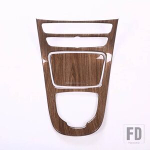 メルセデスベンツ ABS プラスチックグロスブラックスタイルセンターコンソールギアパネルフレームカバートリムステッカー W213 Eクラス 2016 2 - Walnut Wood Grain