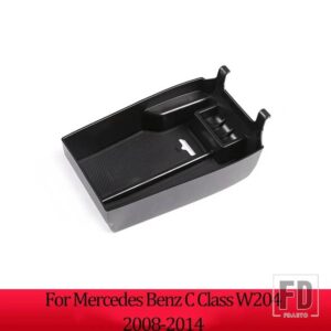 メルセデスベンツ アームレストコンソール中央収納ボックス Cクラス W204 W205 2008-2020 インテリアアクセサリー GLCクラス 16-20 - For W204 2008-2014